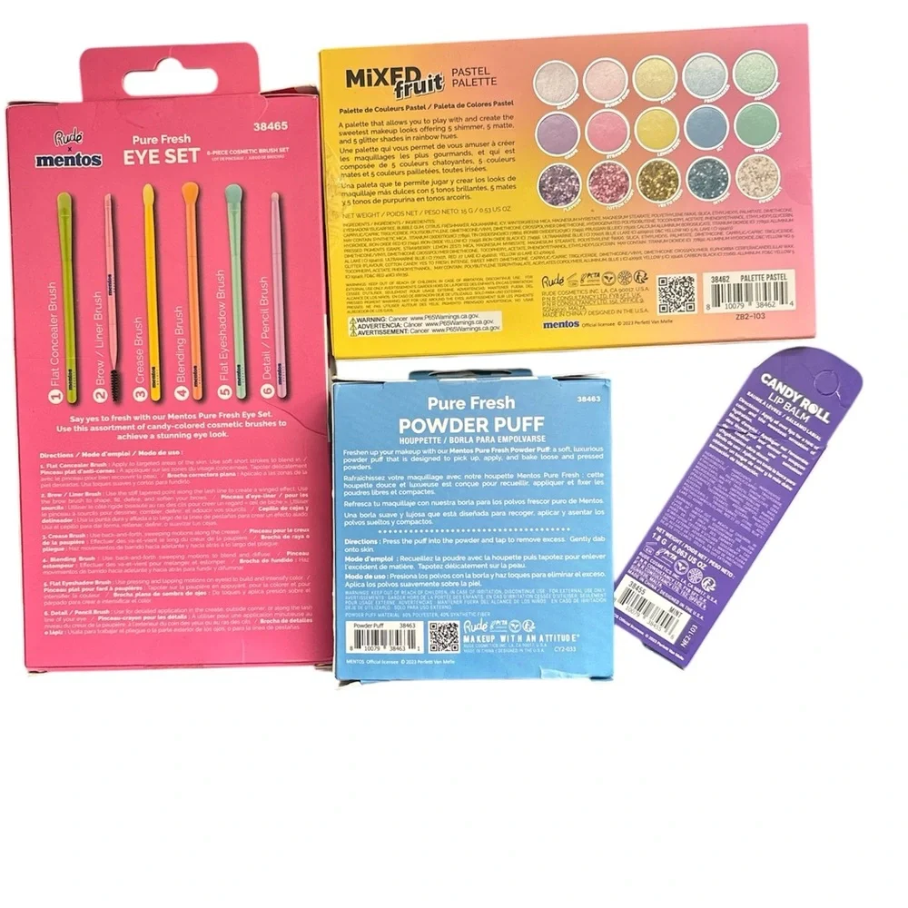 RUDE X MENTOS Mix Fruit Party Set NWT